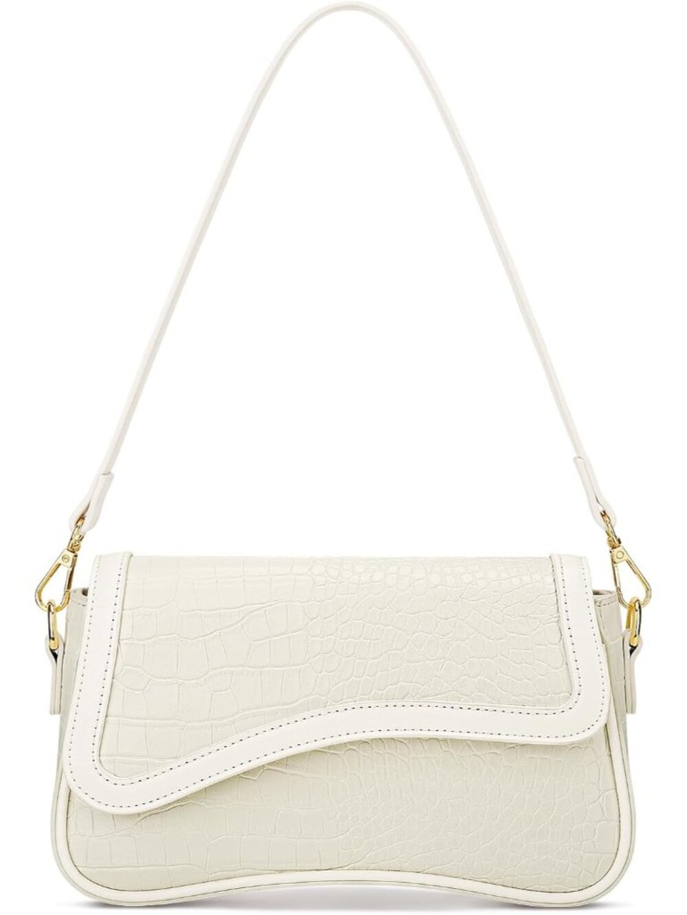 Women's Beige Cream Mini Hobo Shoulder Bag Crossbody Purse Detachable Strap